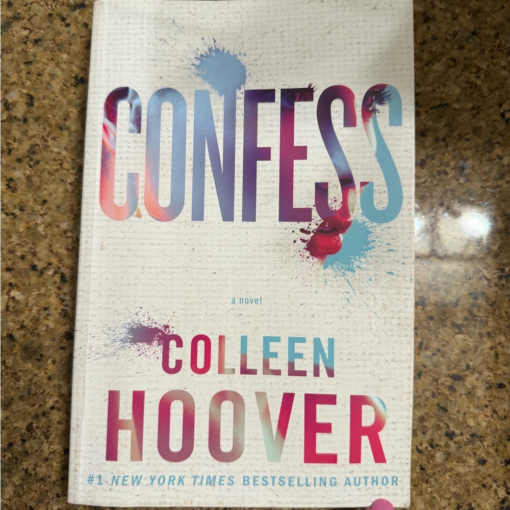 Confess by Colleen Hoover - White Cover with Multicolor Text